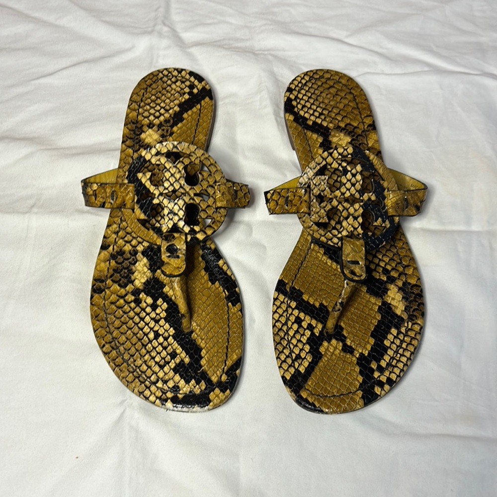 Snake Print Tory Burch Sandals